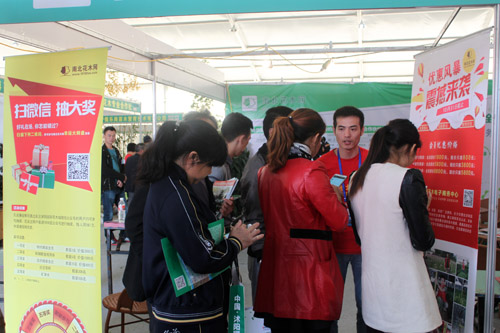 南北花木網微信抽獎現場