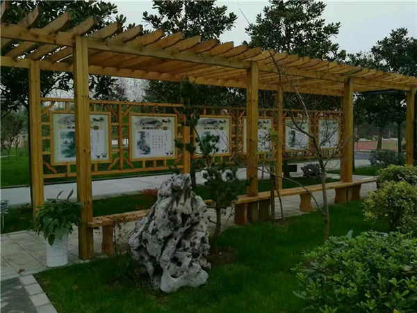 南京市六合區橫梁街道小學花架